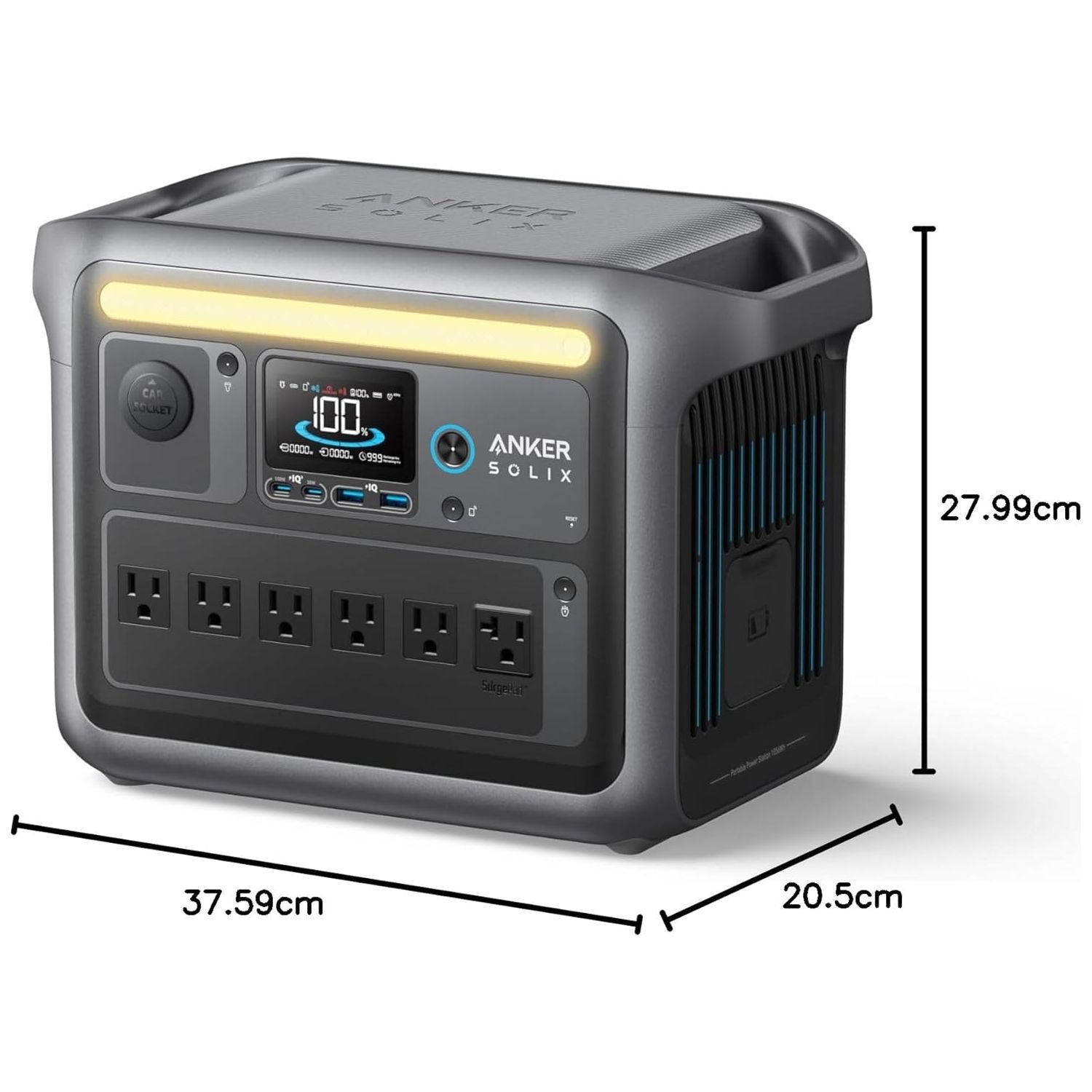 Buy Anker,Anker SOLIX C1000 Portable Power Station – 1056Wh LiFePO4, 1800W (2400W Peak), 58-Min Fast Charge, Home & Outdoor Backup - Gadcet UK | UK | London | Scotland | Wales| Near Me | Cheap | Pay In 3 | Power Stations